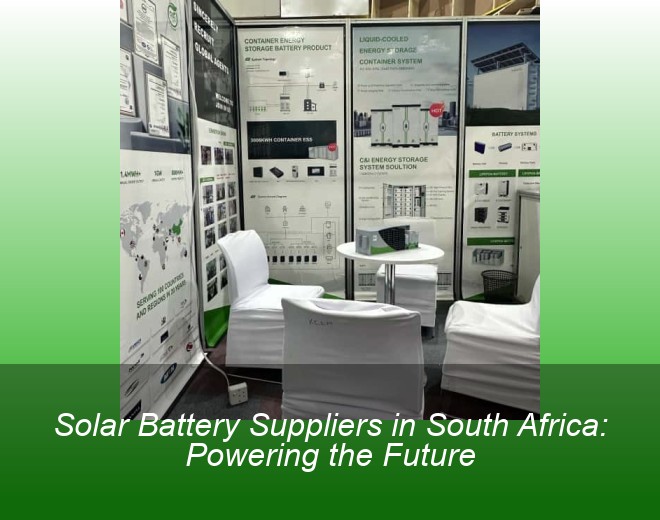 Solar Battery Suppliers in South Africa: Powering the Future